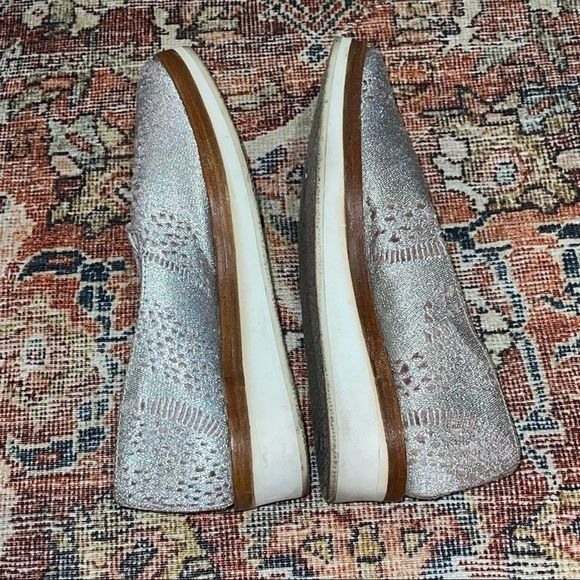 Free People Anthropologie silver Loafer 38 - Picture 11 of 14